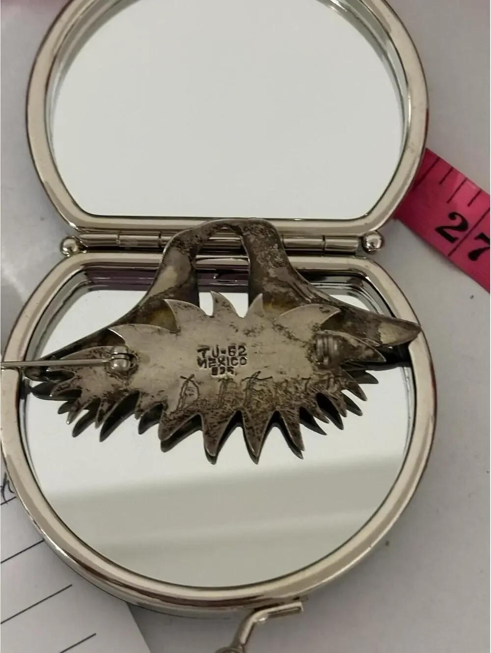 Bird Family Sterling 925 Brooch - Picture 5 of 10